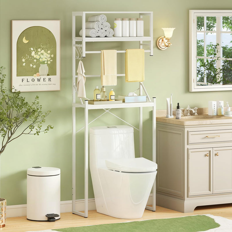 Giantex 3-Tier Over The Toilet Storage 64" Tall Freestanding Space