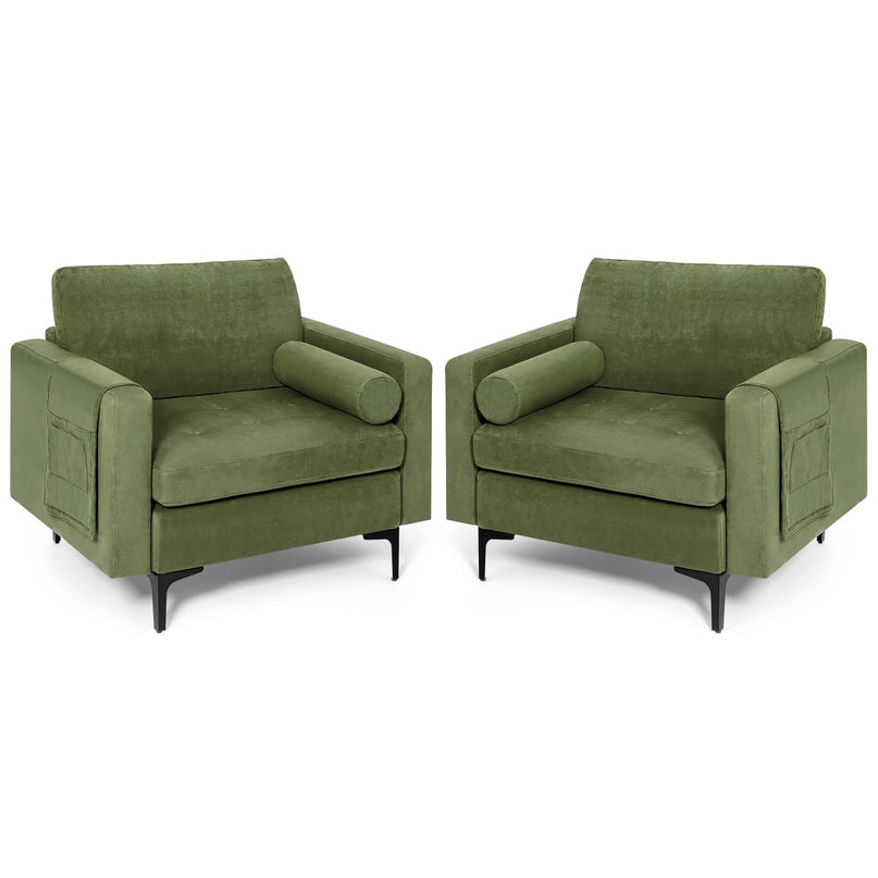 Giantex Sofa Chair, Accent Armchair w/Comfy Cushion
