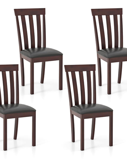 Giantex Wood Dining Chair, Mid Century Dining Side Chairs for Kitchen, Dining Room, Restaurant