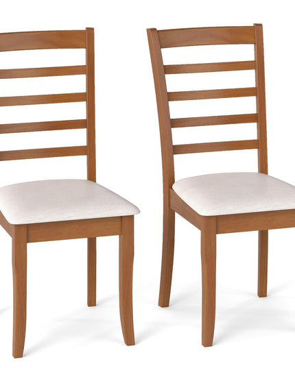 Giantex Wooden Dining Chair Set of 2/4 for Living Room Restaurant