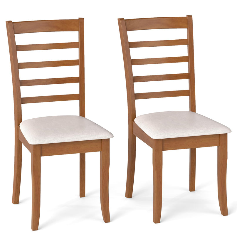 Giantex Wooden Dining Chair Set of 2/4 for Living Room Restaurant