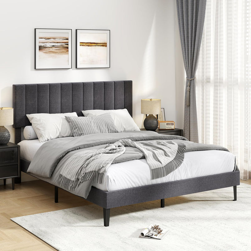 Giantex Upholstered Bed Frame Platform Bed