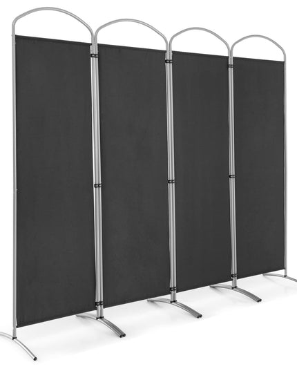 Giantex 6.2Ft Folding 4 Panel Room Divider Black