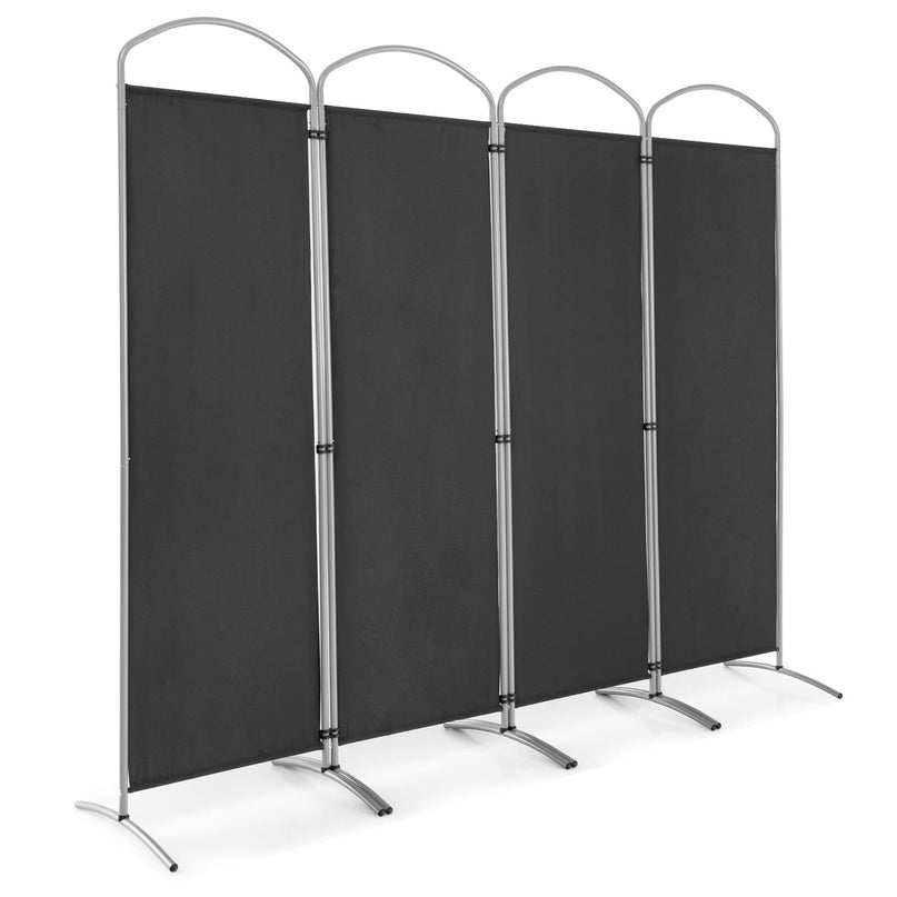 Giantex 6.2Ft Folding 4 Panel Room Divider Black