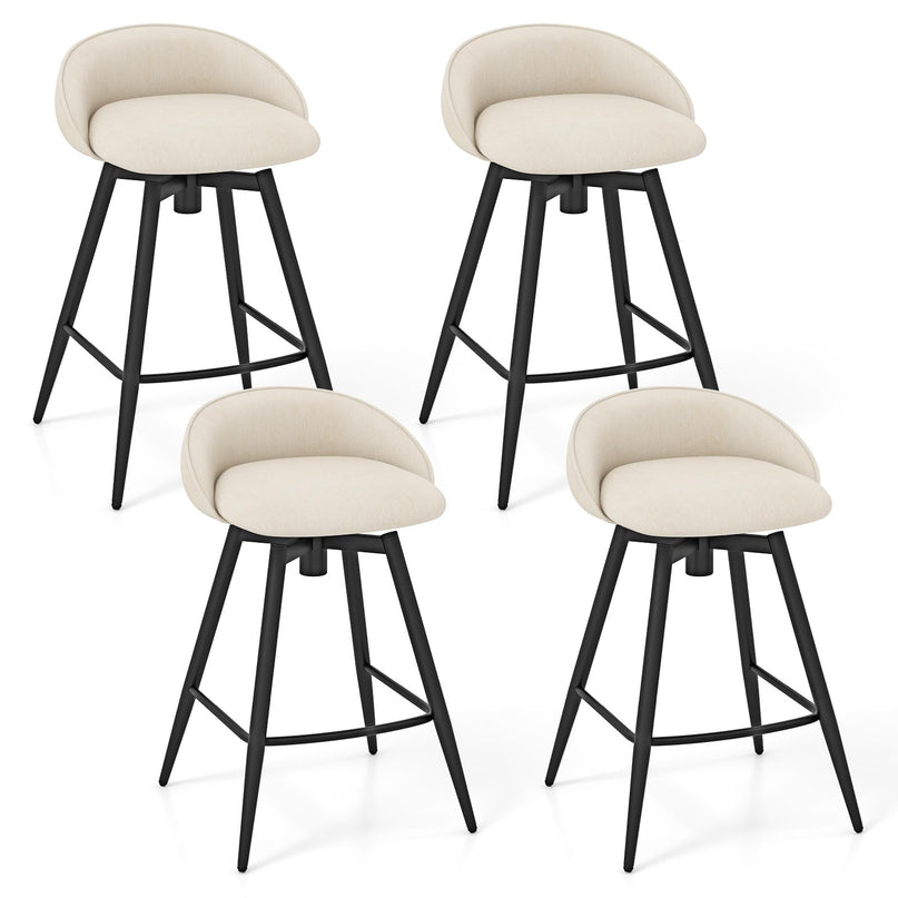 Giantex Swivel Bar Stools Set with Footrest for Kitchen Island