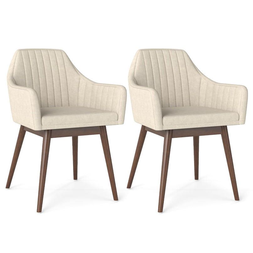Giantex Upholstered Dining Chairs Set of 2/4 for Living Room
