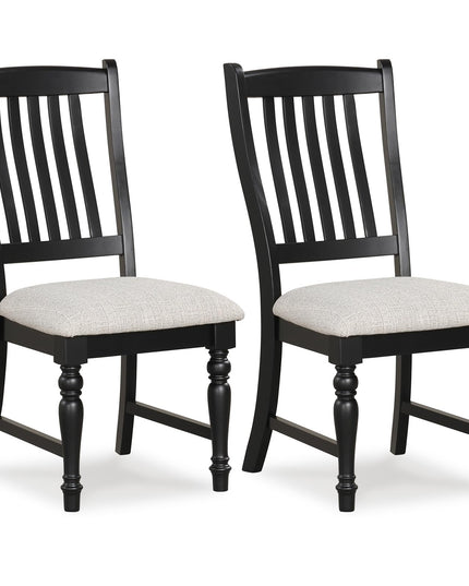 Giantex Chaises de salle à manger en bois, lot de 2/4, avec assise coussinée