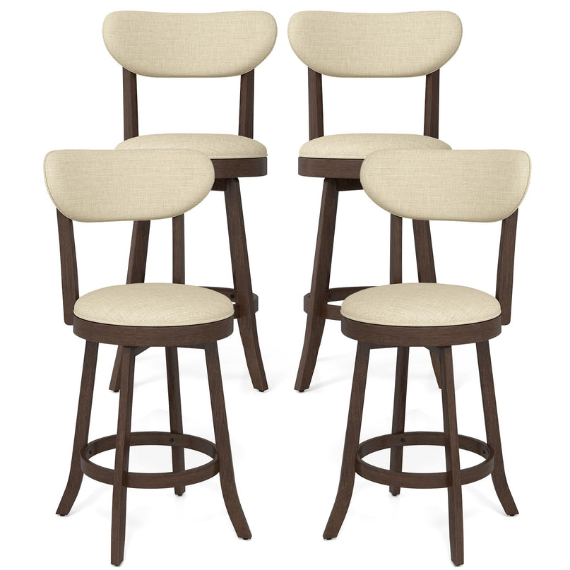 Giantex Swivel Bar Stools Set of 2/4 for Kitchen Island