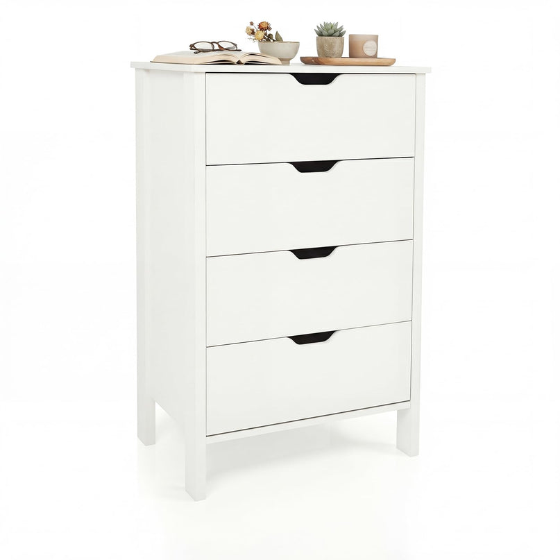 Meuble de rangement Giantex à 4 tiroirs profonds pour salon