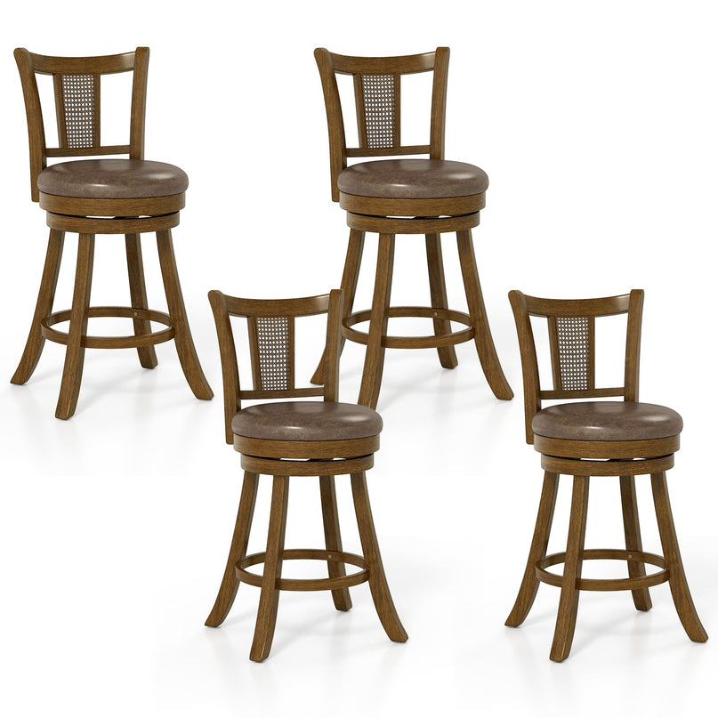 Giantex 25"/30" Bar Stools Set of 2/4 for Kitchen Island Dining Room Pub