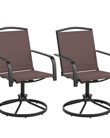 Giantex Outdoor Swivel Chairs Set of 2/4