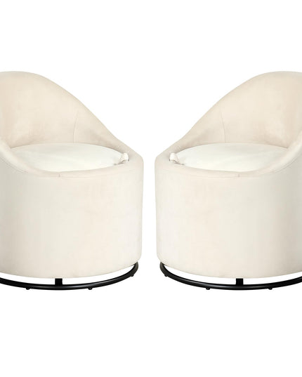 Giantex Swivel Accent Chair with Storage for Bedroom