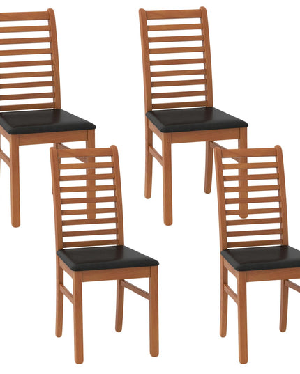 Giantex Wooden Dining Chairs Set of 2/4 for Living Room