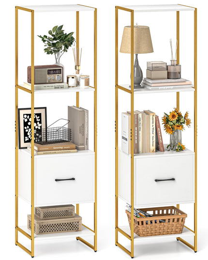 Giantex Bookshelf with Drawer