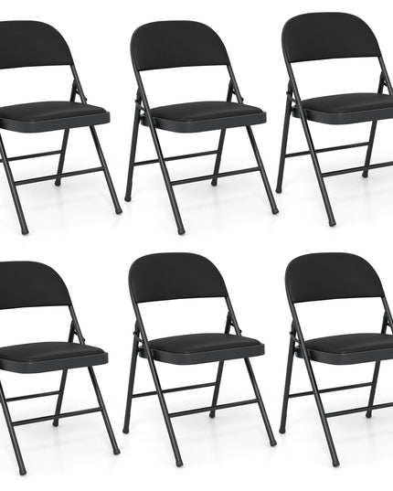 Giantex Folding Chair with Metal Frame for Indoor Outdoor Events