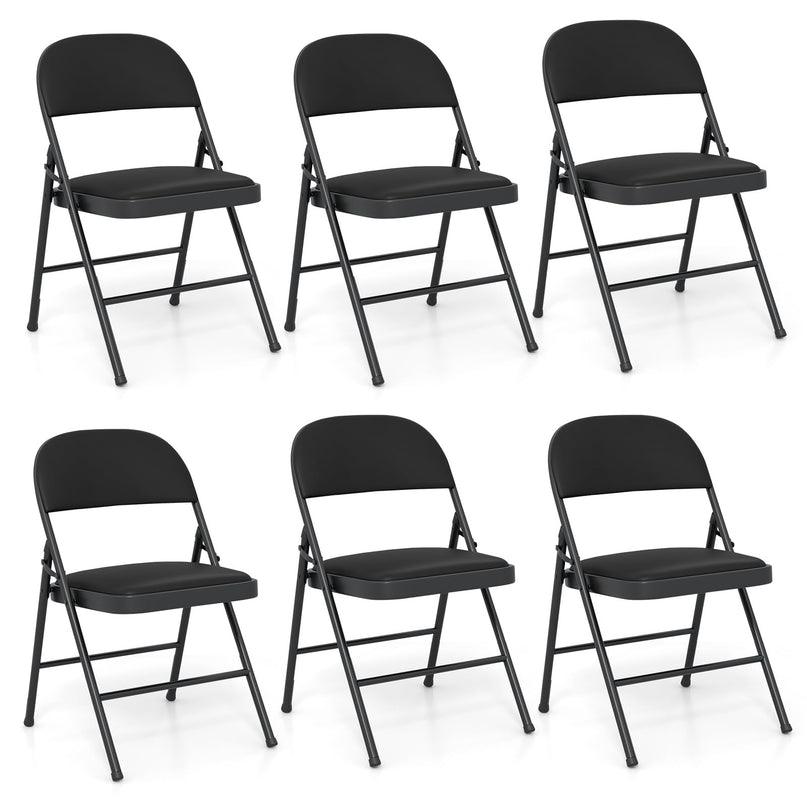 Giantex Folding Chair with Metal Frame for Indoor Outdoor Events