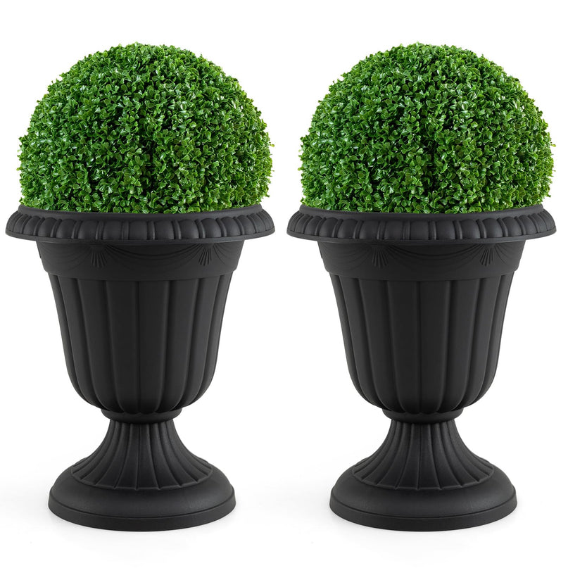 Giantex 18" Tall Vintage Planters Set of 2/4 for Front Porch Home Wedding
