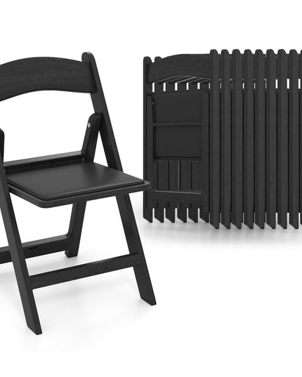 Chaises d'événement portables en résine Giantex avec siège rembourré