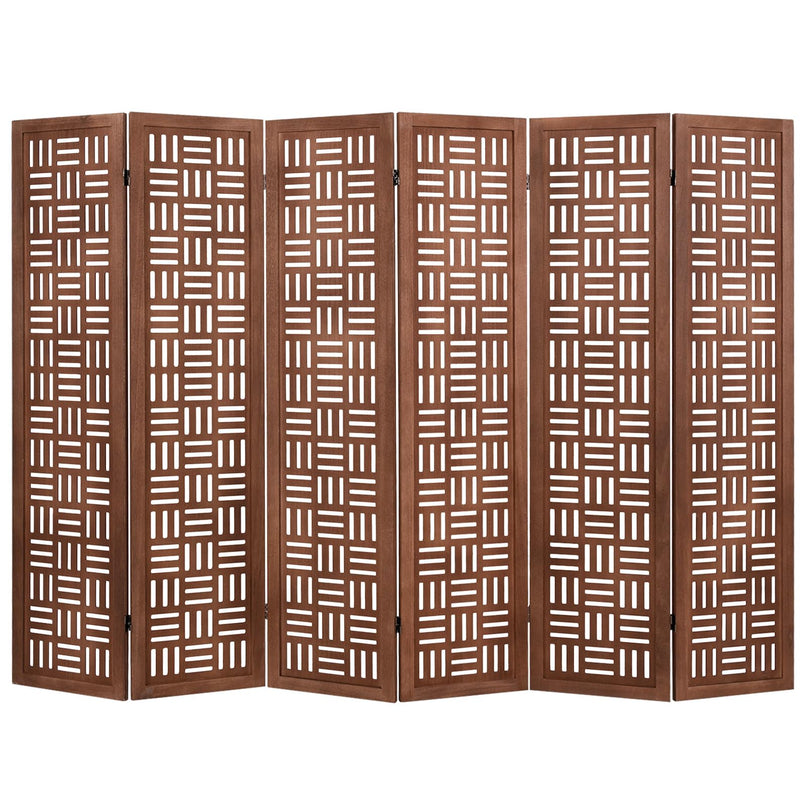 Giantex Room Divider - Folding Room Dividers with Carved Cutout Pattern & Solid Wood Frame