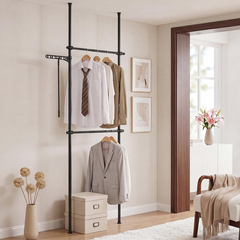 Giantex Floor to Ceiling Clothes Rack for Bedroom