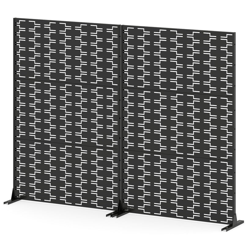 Giantex Metal Privacy Screen 72''H x 48''W for Garden