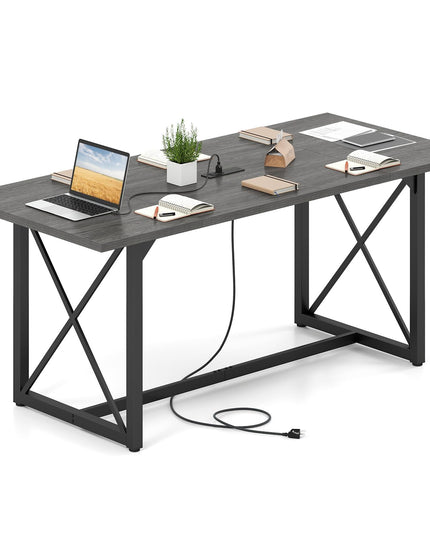 Giantex 6FT Conference Table with Power Outlets