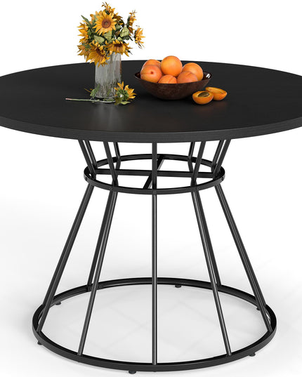 Giantex 47" Farmhouse Kitchen Table with Sturdy Metal Frame