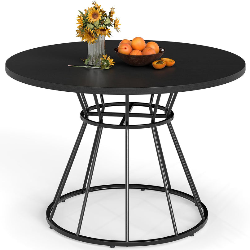 Table de cuisine de ferme Giantex 47" avec cadre métallique robuste