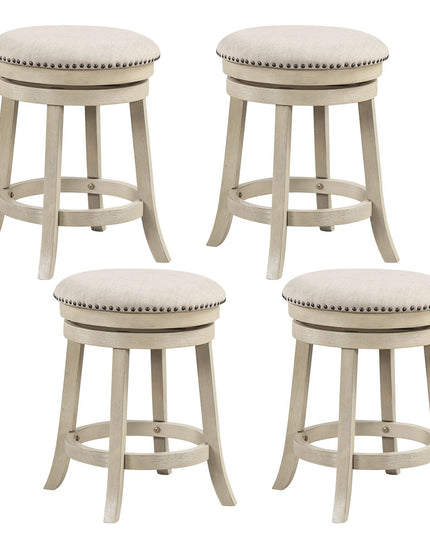 Giantex Swivel Bar Stools Set of 2/4 with Comfy Padded Seat Cushion