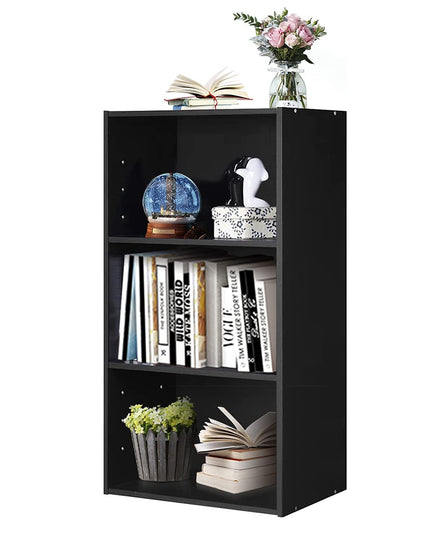 3 Shelf Bookcase Book Shelves Open Storage Cabinet