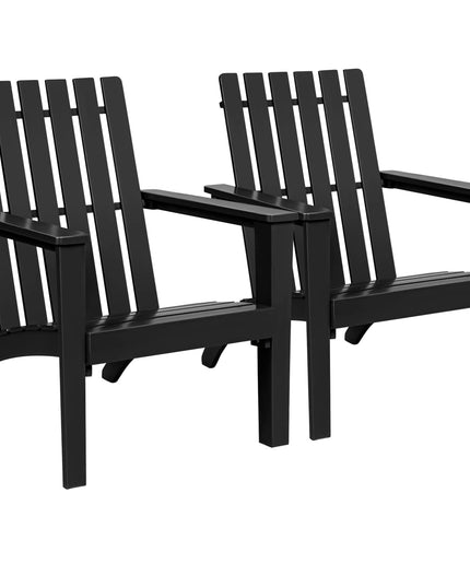 Giantex Wooden Adirondack Chair W/Ergonomic Design Outdoor Chair for Yard