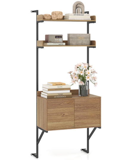 Giantex 71.5" Tall Bookshelf with Storage Cabinet(1/2)
