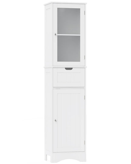 Giantex Freestanding Bathroom Storage Cabinet - 67” Tall Slim Pantry Cabinet