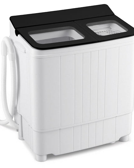 Giantex Portable Washing Machine 18LBS Twin Tub Mini Compact Laundry Washer