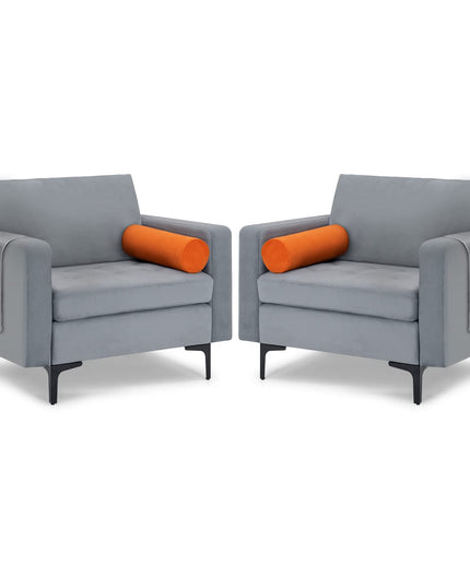 Giantex Sofa Chair, Accent Armchair w/Comfy Cushion