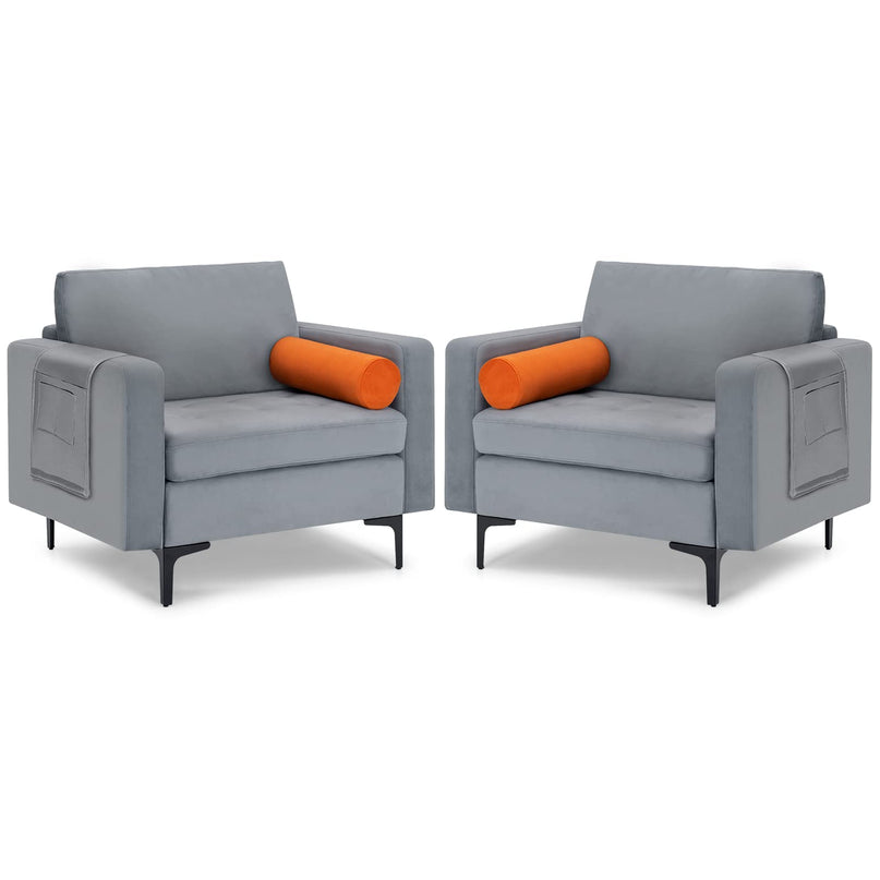 Giantex Sofa Chair, Accent Armchair w/Comfy Cushion