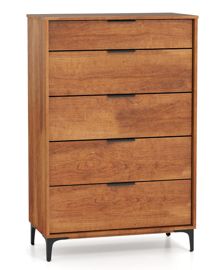 Giantex Wooden Storage Cabinet with Anti-Tip Kit & Sturdy Metal Legs