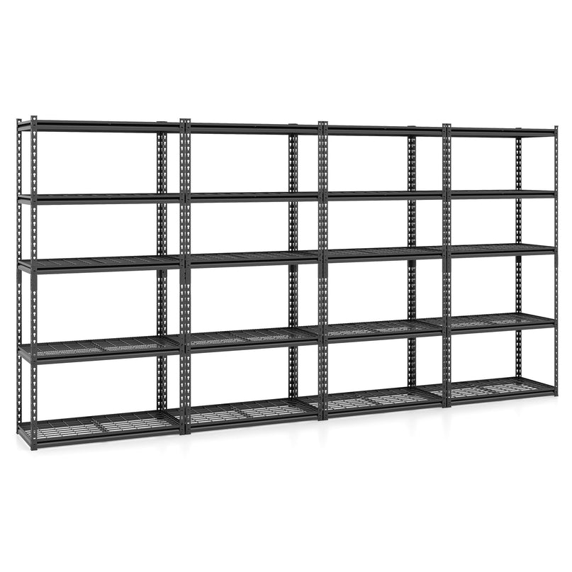 Giantex 5-Tier Metal Storage Shelves Heavy Duty Garage Shelving Units(36" L x 18" W x 72" H)