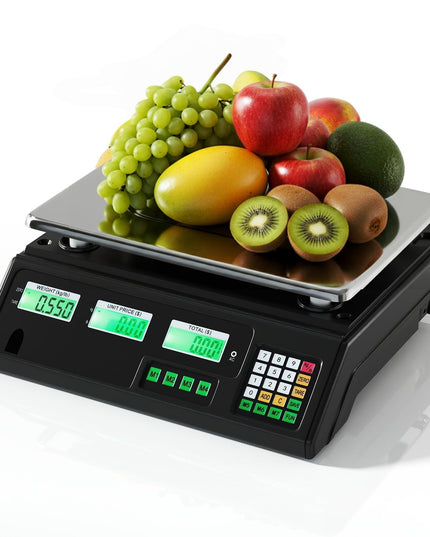 Balance commerciale numérique Giantex 88 lb/40 kg rechargeable