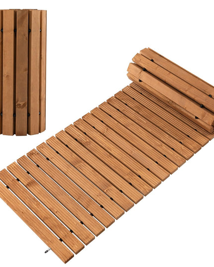 Giantex 8ft Wooden Garden Pathway