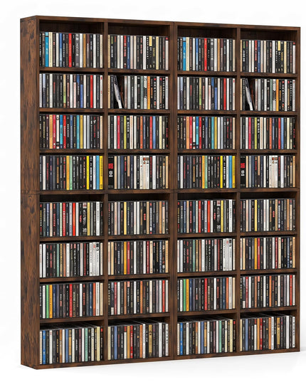 Giantex DVD Shelf 16-Shelf Wide CD Rack(1/2)