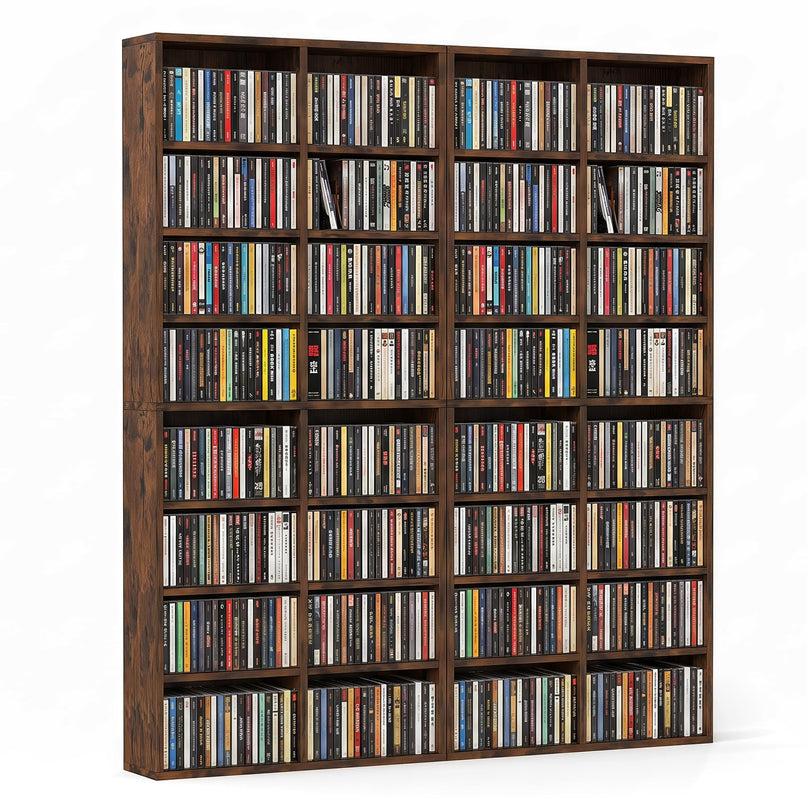 Giantex DVD Shelf 16-Shelf Wide CD Rack(1/2)