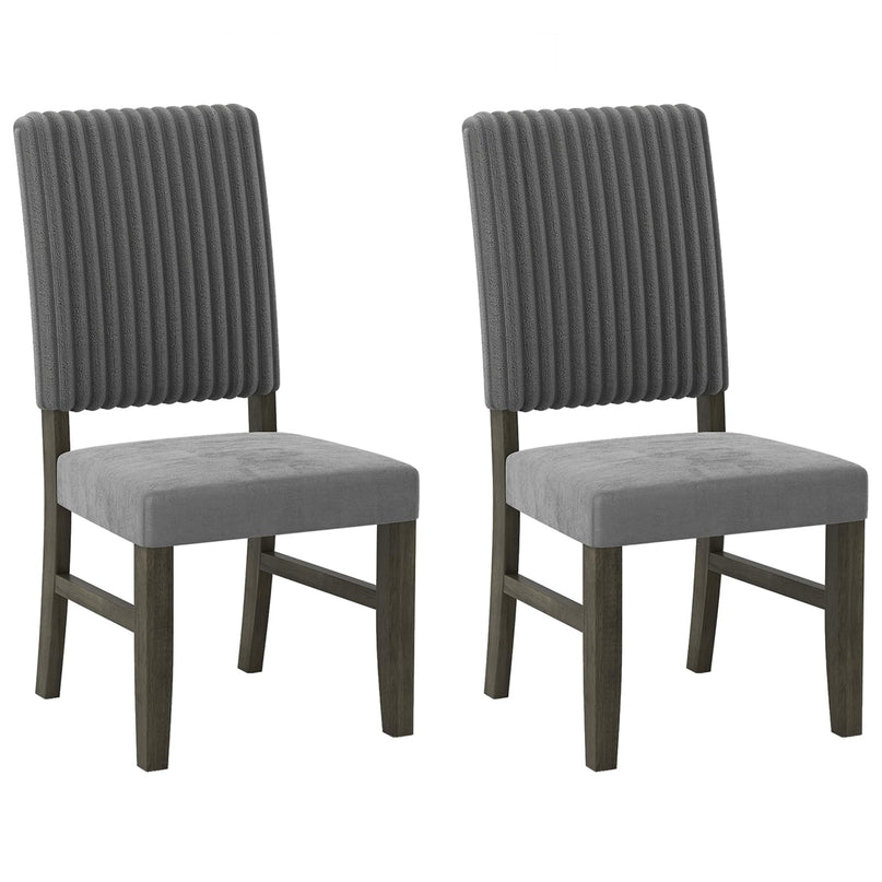 Giantex Dining Chairs Set of 2/4 with Rubber Wood Legs