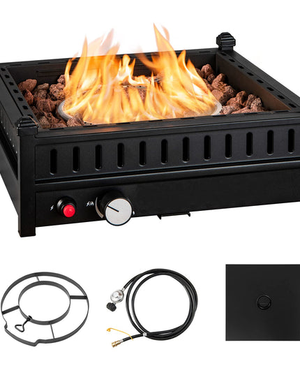 Giantex Outdoor Tabletop Fire Pit - 16.5 Inch Propane Fire Pit
