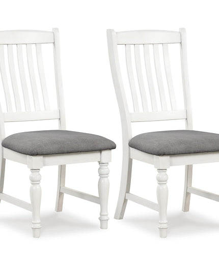 Giantex Wood Dining Chairs Set of 2, Farmhouse Kitchen Chairs with Solid Wood Frame, Max Load 355 Lbs