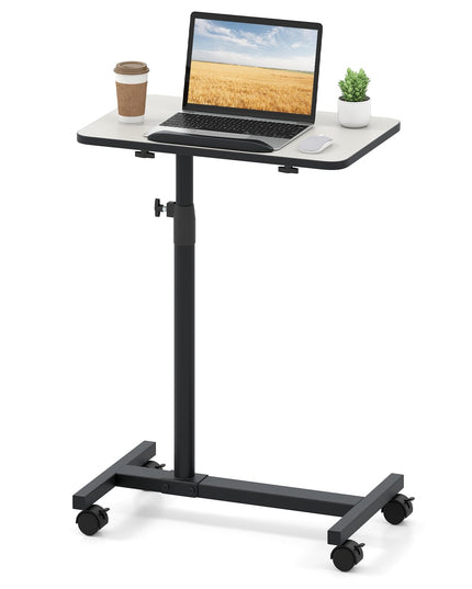 Table de lit Giantex avec roues Table de chevet médicale réglable