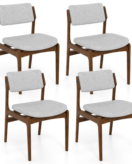 Giantex Modern Padded Dining Chairs Set of 2/4 Upholstered Kitchen Chairs