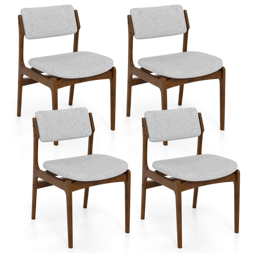 Giantex Modern Padded Dining Chairs Set of 2/4 Upholstered Kitchen Chairs
