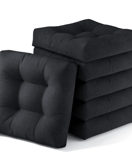 Giantex 2/4/6 Pack Tufted Patio Cushions 4 Inch Thick Outdoor Chair Pads