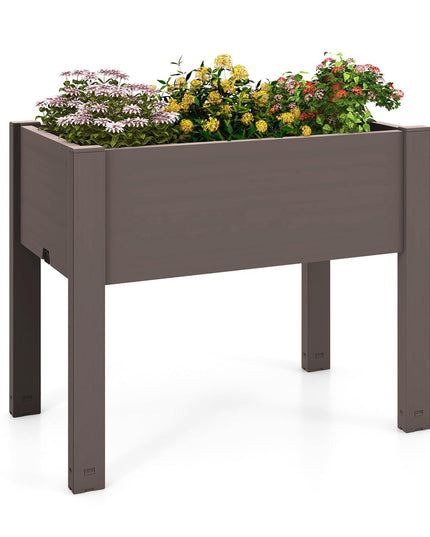 Giantex Raised Garden Bed with Legs, Self-Watering Planter Box with Water Level Indicator